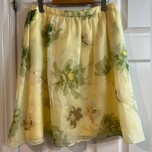ESCADA silk organza midi skirt size 38
